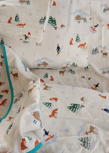 Flanel %100 Pamuk Bebek Battaniye Takımı - Görsel 6