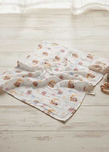 Pamuk Bebek Battaniyesi, Pastel Tonlar, Bağlama Desenli - Görsel 4