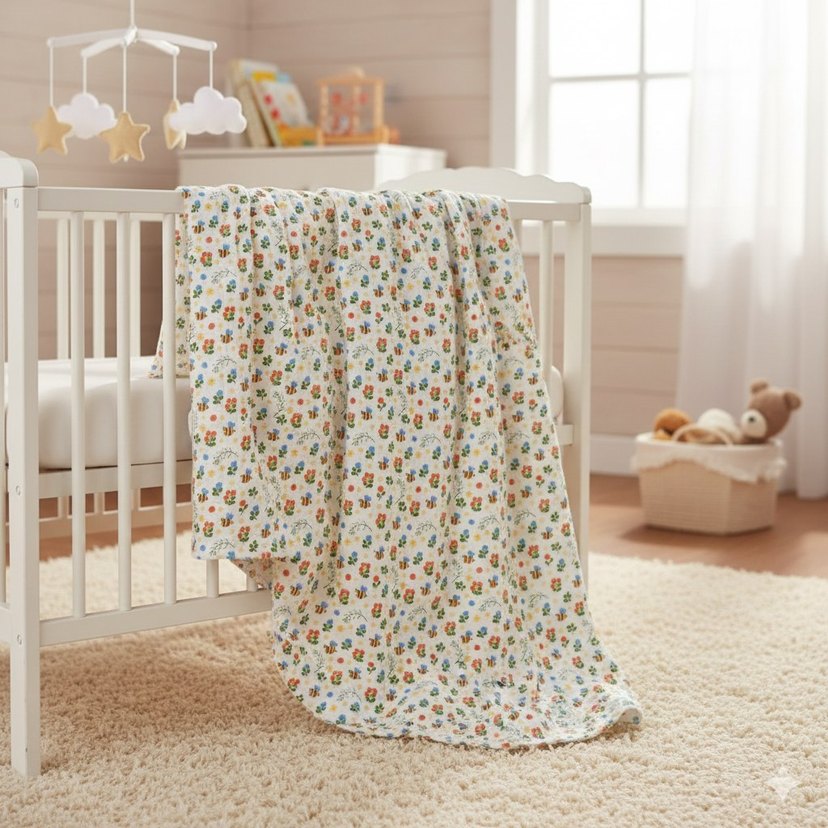 Müslin Pamuk Bebek Battaniyesi - Görsel 3