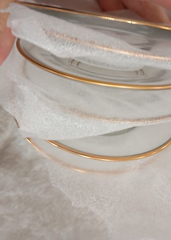 English Home Altın Kenarlı Çay Tabağı Seti - Görsel 3