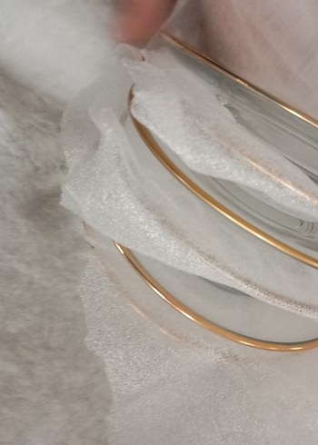 English Home Altın Kenarlı Çay Tabağı Seti - Görsel 4