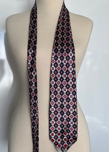 American Vintage Klasik Geometrik Desenli Sik Kravat