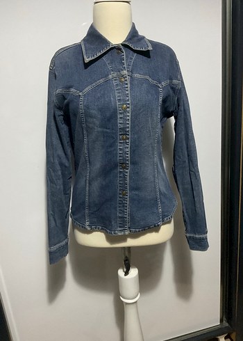 American Vintage Klasik Mavi Denim Ceket