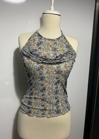 American Vintage Bohem Cicekli Halter Bluz