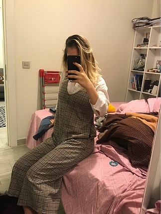 s Beden çeşitli Renk askılı pitikareli tulum