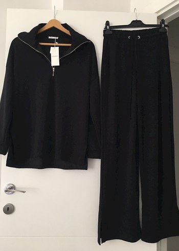Oysho Siyah Oversize Kadın Eşofman Takımı