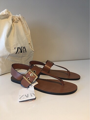 Zara taba renk sandalet