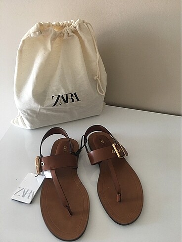 39 Beden Zara taba renk sandalet