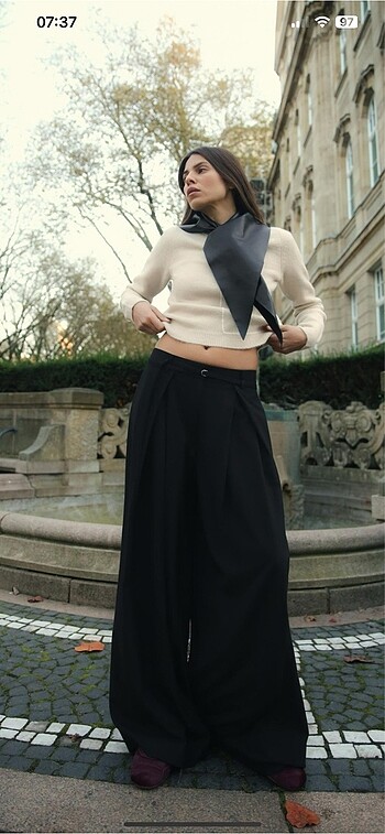 Zara İspanyol ince kemerli pantolon