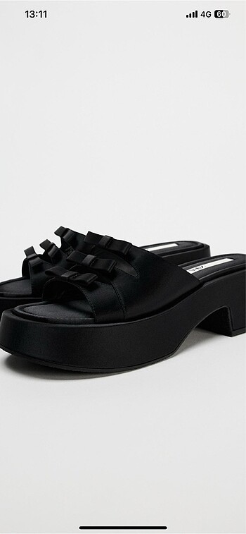 40 Beden Zara fiyonklu platform terlik