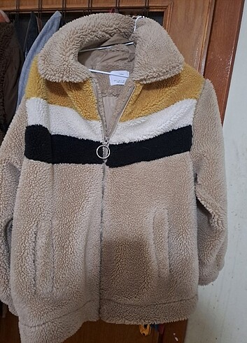 Bershka peluş teddy mont zara