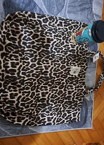 Leopar Desenli tote Kadın Çanta - Görsel 2