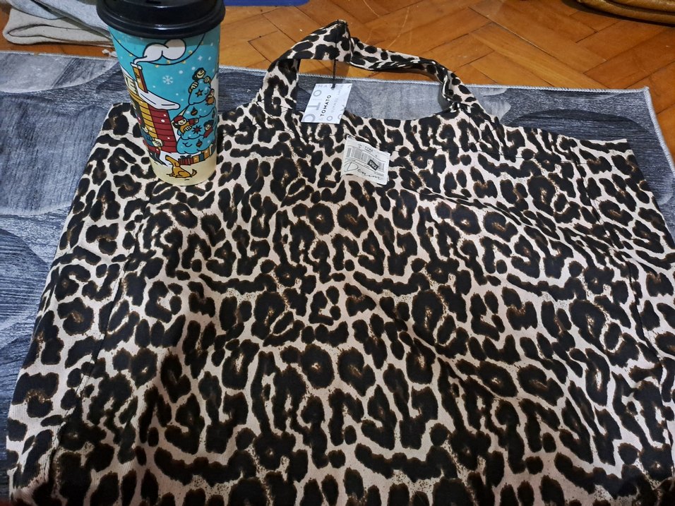 Leopar Desenli tote Kadın Çanta - Görsel 4