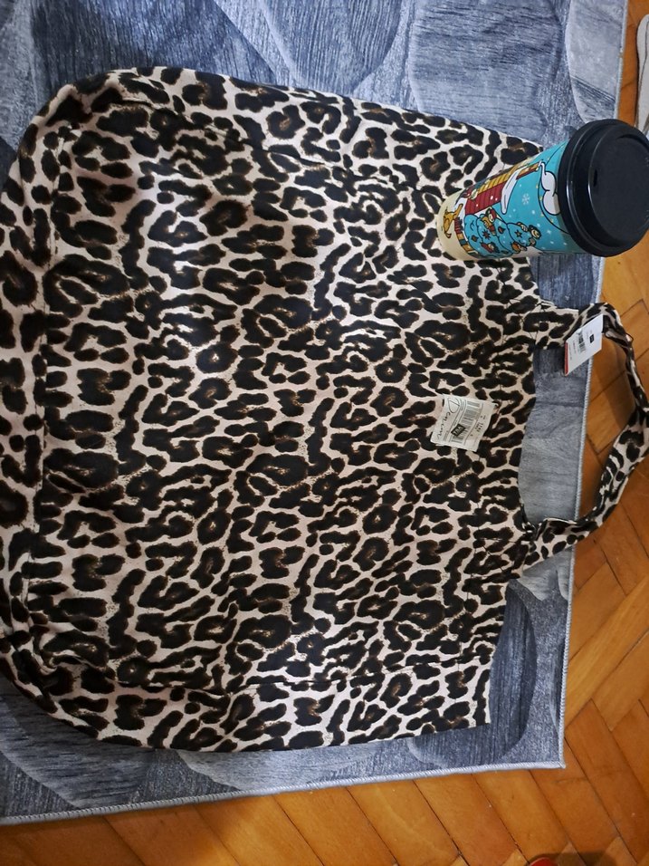 Leopar Desenli tote Kadın Çanta - Görsel 2