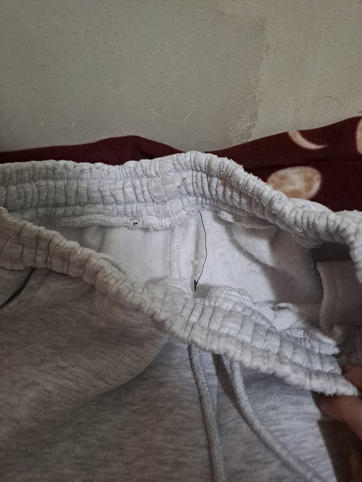 Gri ipli Kadın  Eşofman Altı - Görsel 2