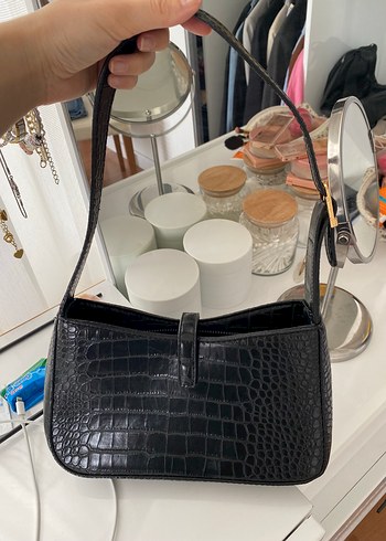 Yves Saint Laurent Siyah Yılan Desenli ysl çanta