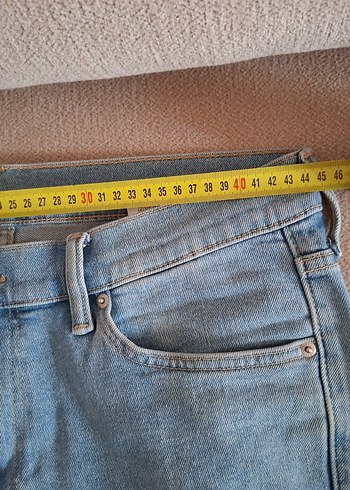 l Beden mavi Renk erkek mavi denim Pantolon