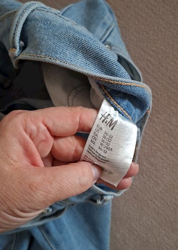 l Beden erkek mavi denim Pantolon
