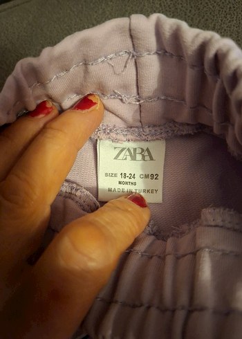 Zara marka 2 yaş Kız Çocuk Eşofman Altı - Görsel 2