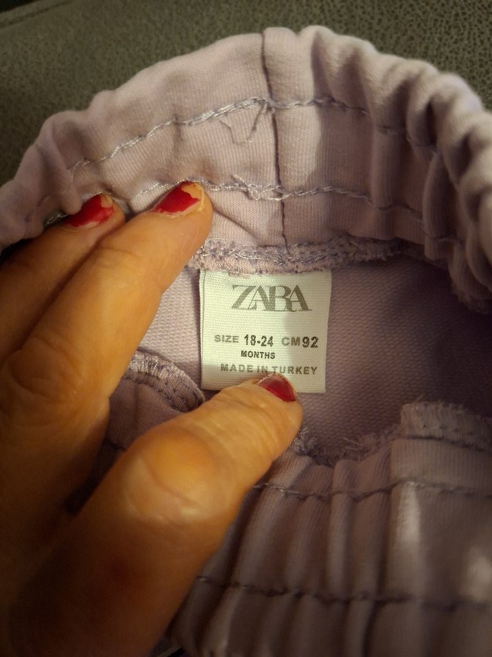 Zara marka 2 yaş Kız Çocuk Eşofman Altı - Görsel 2