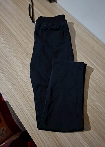 kız Çocuk Siyah Rahat Kesim Eşofman Altı - Görsel 4