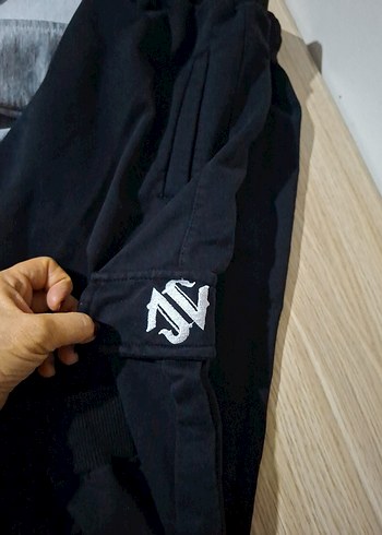 kız Çocuk Siyah Rahat Kesim Eşofman Altı - Görsel 2