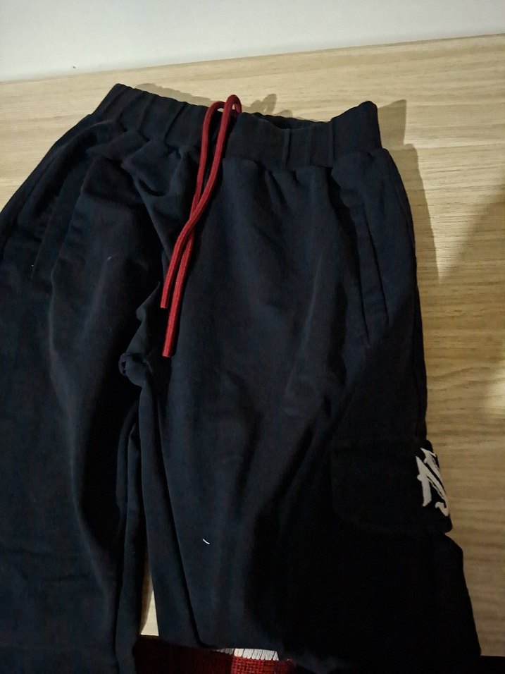 kız Çocuk Siyah Rahat Kesim Eşofman Altı - Görsel 3