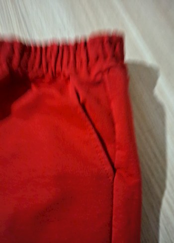 kız çocuk 9 yaş Kırmızı Baskılı Rahat Eşofman Altı - Görsel 3