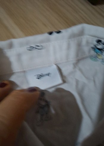 Desenli Beyaz Pamuklu Uzun Kollu Gömlek - Görsel 4