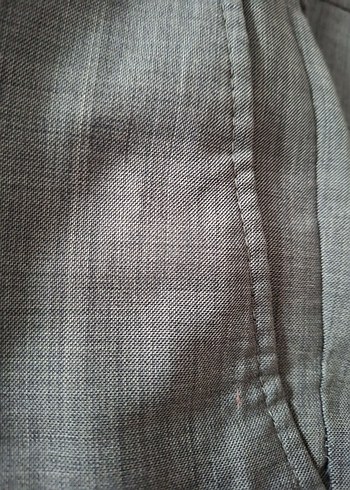 Gri Keten Kumaşlı Kemerli Erkek Pantolon SARAR - Görsel 2