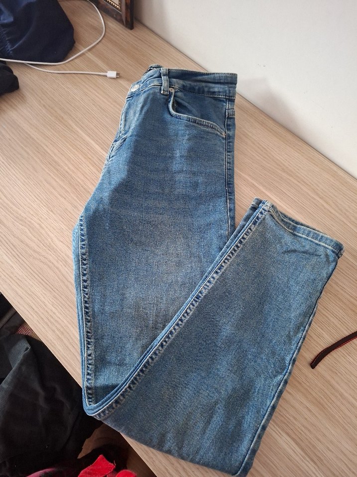 Düz Kesim Midi Denim erkek Jean - Görsel 5
