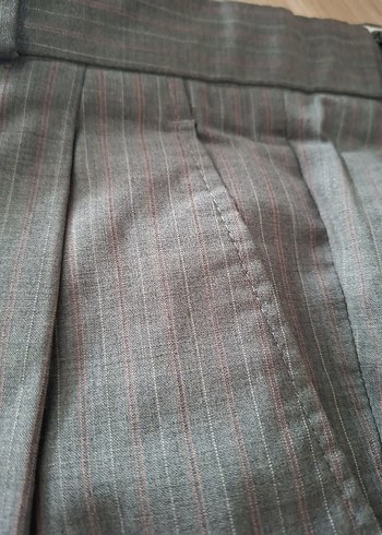 Gri Regular Fit Pilili Erkek Pantolon - Görsel 2