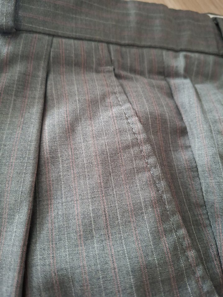 Gri Regular Fit Pilili Erkek Pantolon - Görsel 2