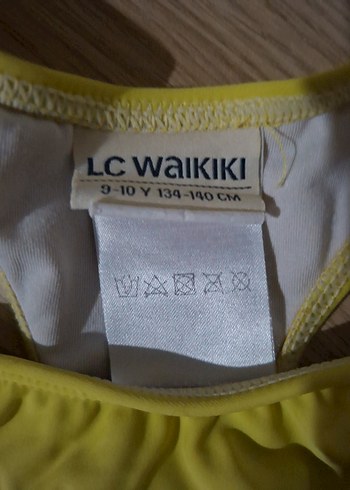 Sarı Nakışlı Kız Çocuk Bikini Takımı - Görsel 4