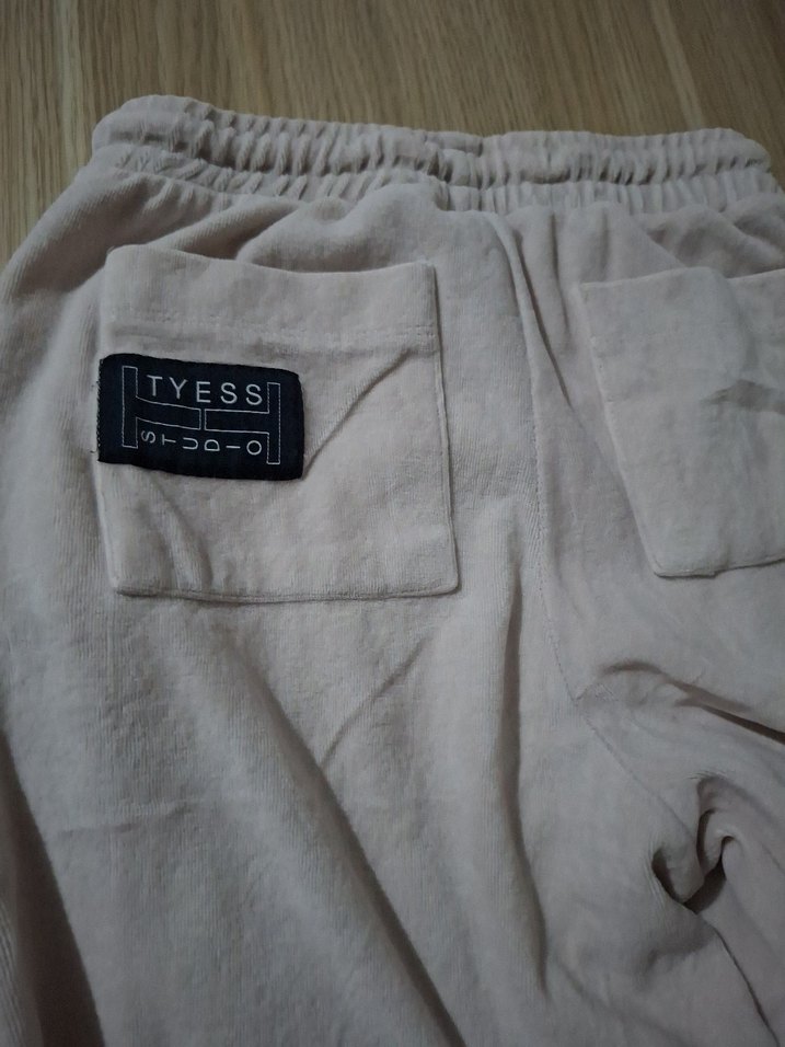 açık pembe,pudra rengine yakın,kadife pantolon - Görsel 4