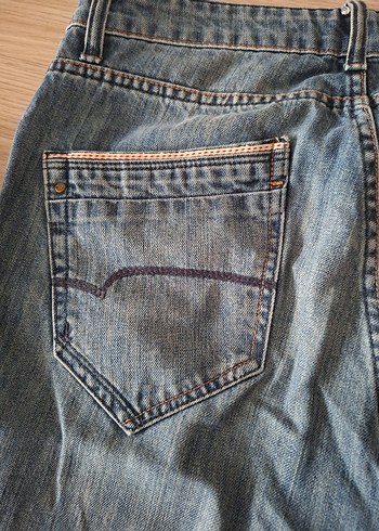 Düğmeli Regular Fit erkek Kot Pantolon - Görsel 5