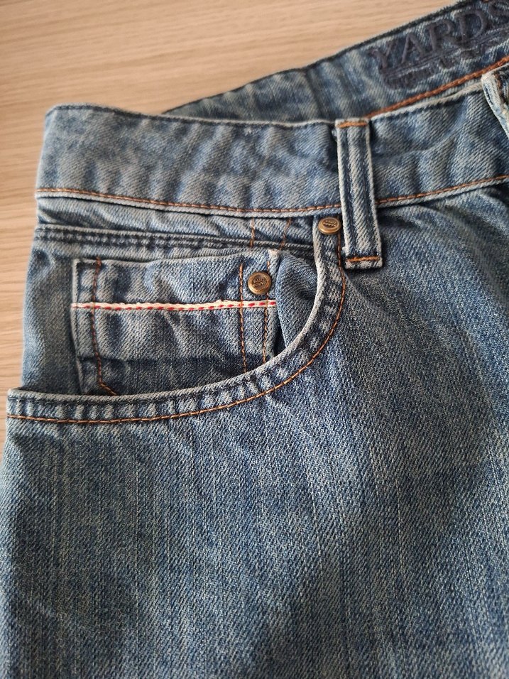 Düğmeli Regular Fit erkek Kot Pantolon - Görsel 2