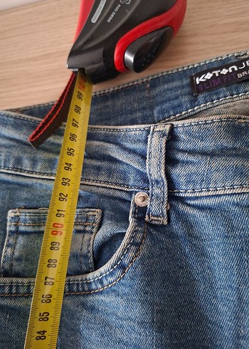Erkek Slim Fit Mavi Denim Kot Pantolon - Görsel 4