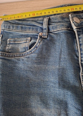 Erkek Slim Fit Mavi Denim Kot Pantolon - Görsel 3