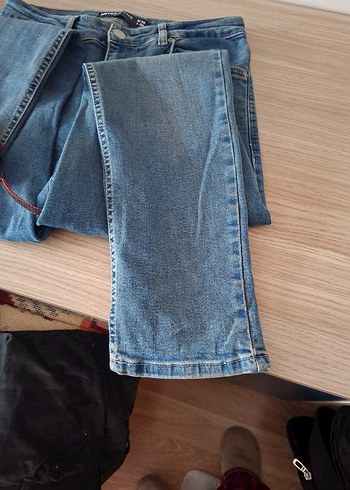 Erkek Slim Fit Mavi Denim Kot Pantolon - Görsel 6