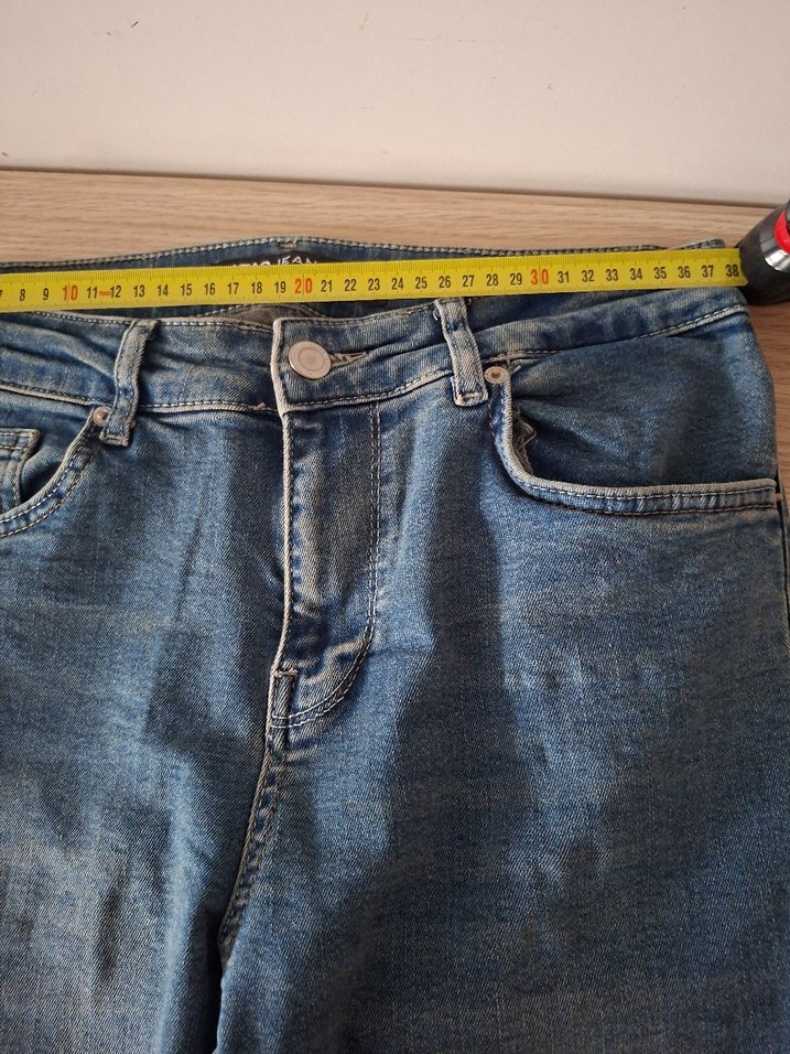 Erkek Slim Fit Mavi Denim Kot Pantolon - Görsel 2