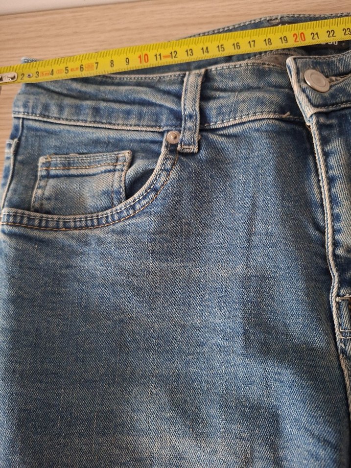 Erkek Slim Fit Mavi Denim Kot Pantolon - Görsel 3