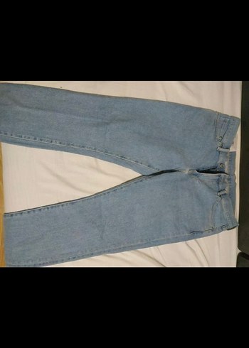 xl Beden mavi Renk Kadın Mavi Midi Boy Kot Pantolon36/32