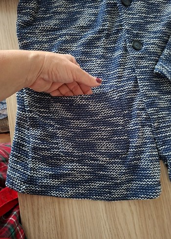 Düğmeli Midi Triko Hırka,erkek - Görsel 3