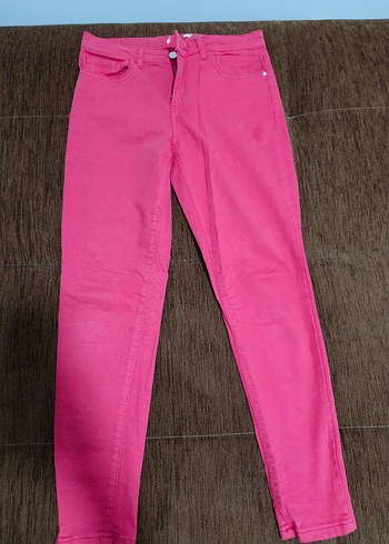 Pembe Kadın Midi Kumaş Pantolon