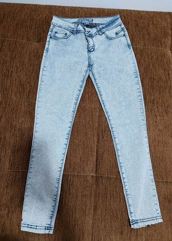 Kadın Açık Renk Denim Normal Boy Jean