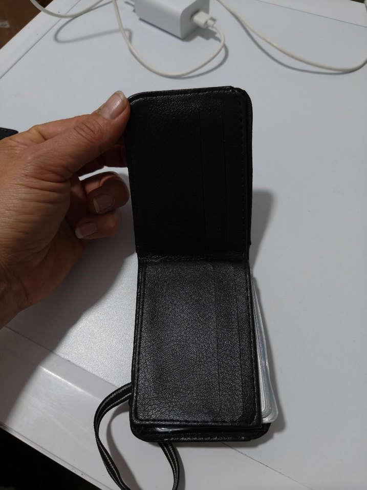 Siyah Minimalist Erkek Cüzdan - Görsel 2