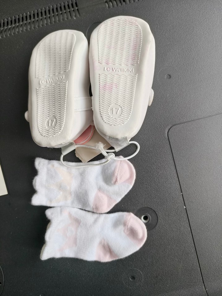 Beyaz Unicorn Nakışlı İlk Adım Ayakkabısı - Görsel 2