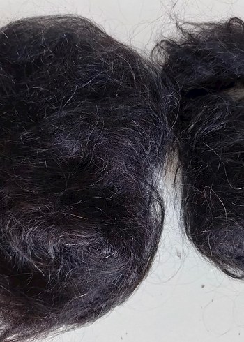 Siyah renk gerçek saç - Görsel 2