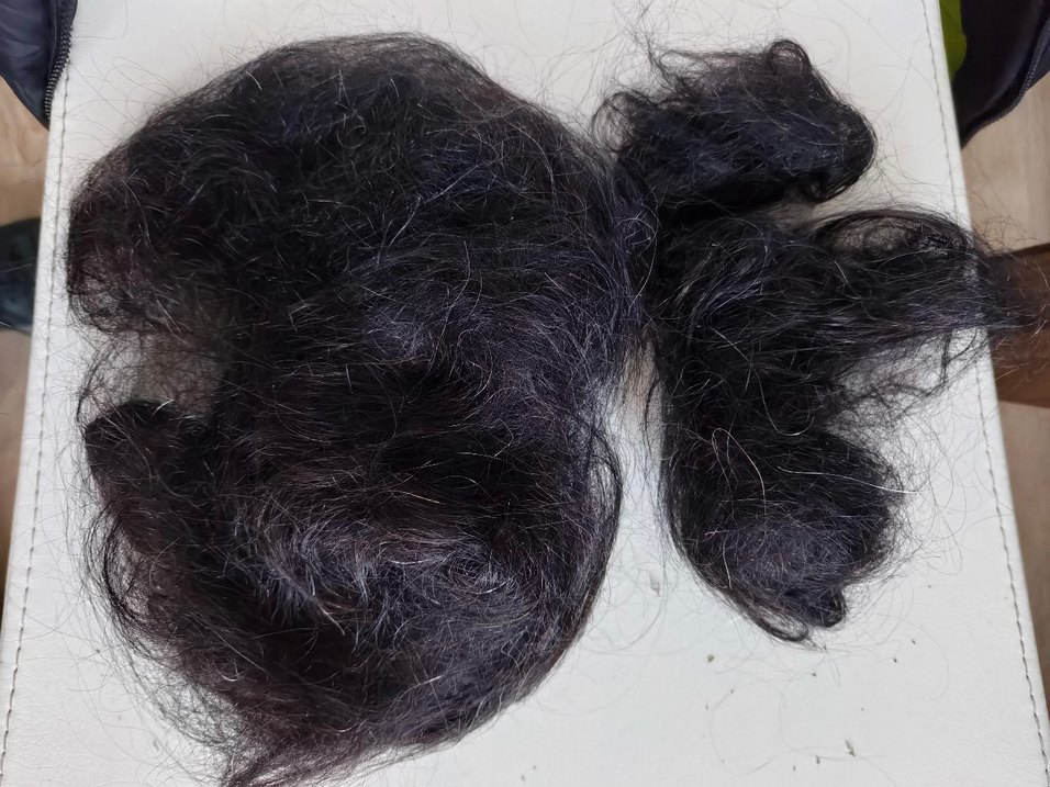 Siyah renk gerçek saç - Görsel 2